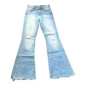 MOTHER Sky Blue Wide Leg Jeans